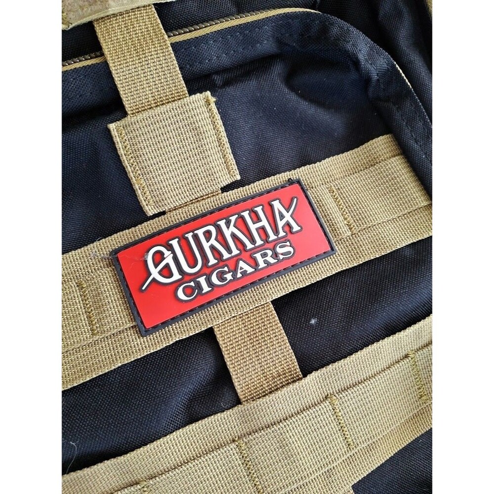 Gurkha Cigars Tactical Backpack Black Tan MOLLE K Hansotia Hiking Travel